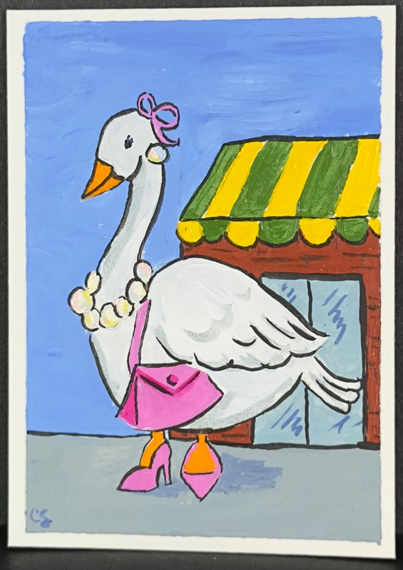 Shop Gal Goose aceo art card