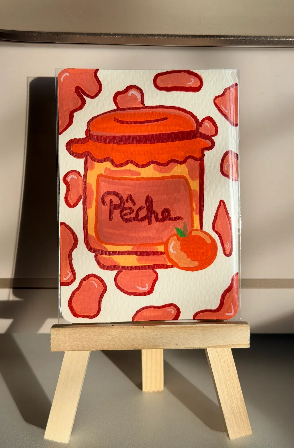 ACEO Pêche- Imperfect Jams Series aceo art card