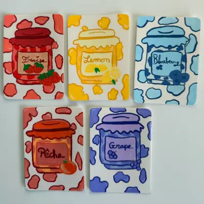 ACEO Pêche- Imperfect Jams Series aceo art card thumbnail 2