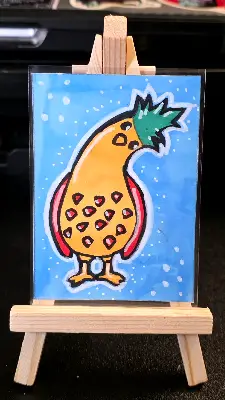 Fruit Pigeons Bundle Set #2 by Melissa Lehmann aceo art card thumbnail 2