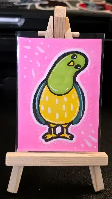 Fruit Pigeons Bundle Set #2 by Melissa Lehmann aceo art card thumbnail 1