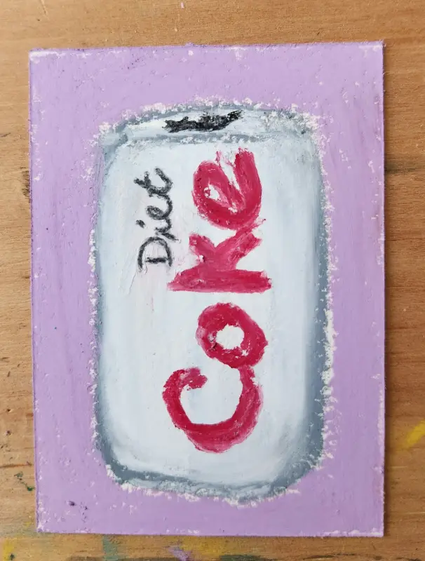 Diet Coke aceo art card