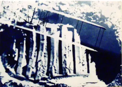 Flight Original Art Cyanotype Collage ACEO aceo art card thumbnail 2