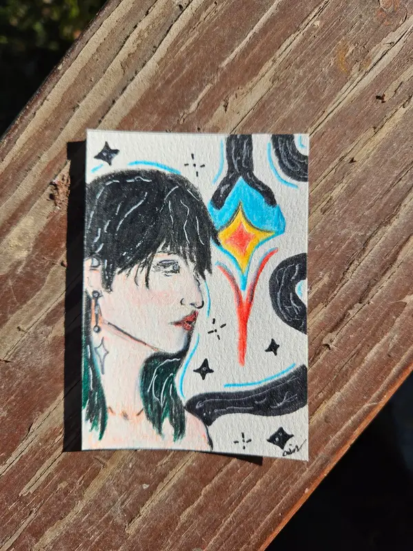 Jules and I aceo art card