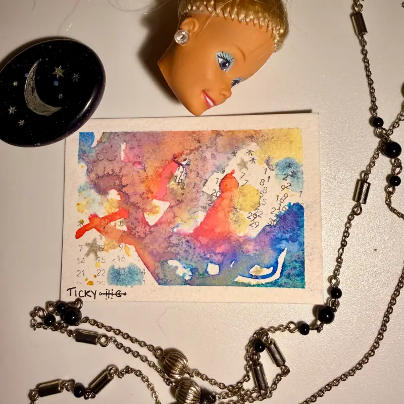#3 aceo art card