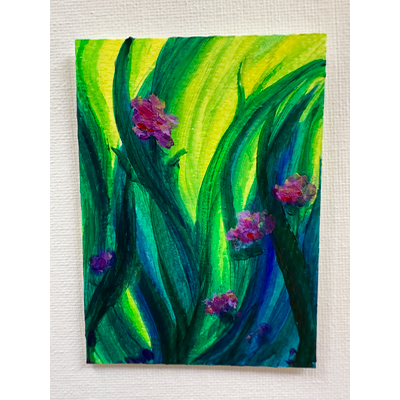 Rising Light - 1 aceo art card thumbnail 1