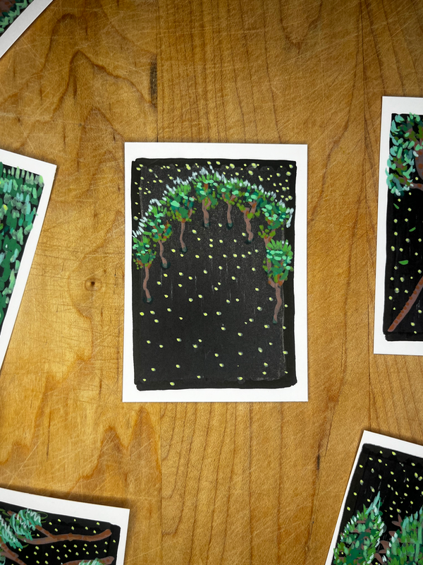 Black Pool aceo art card