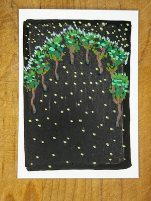 Black Pool aceo art card thumbnail 2