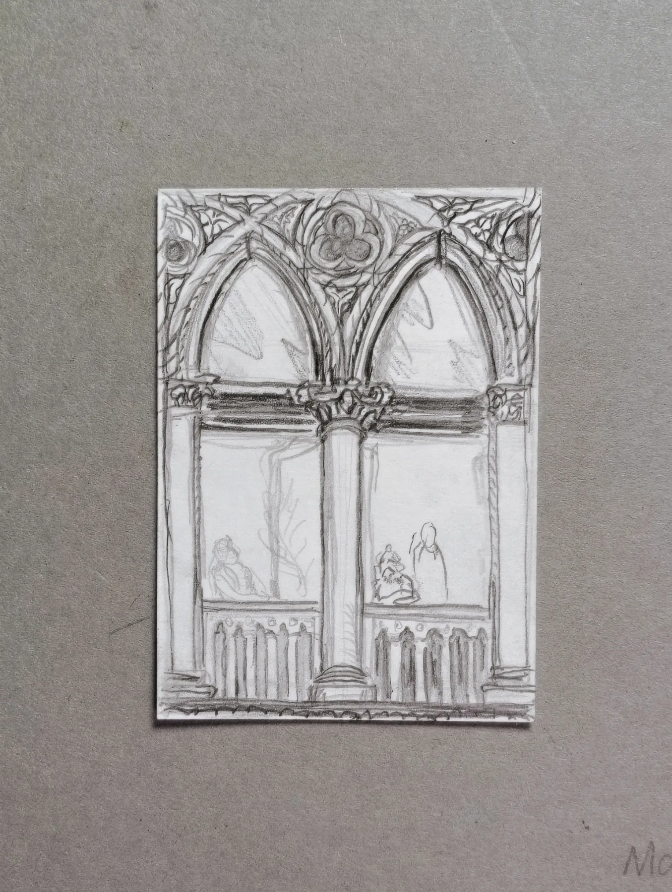 Isabella Stewart Gardener Museum study aceo art card