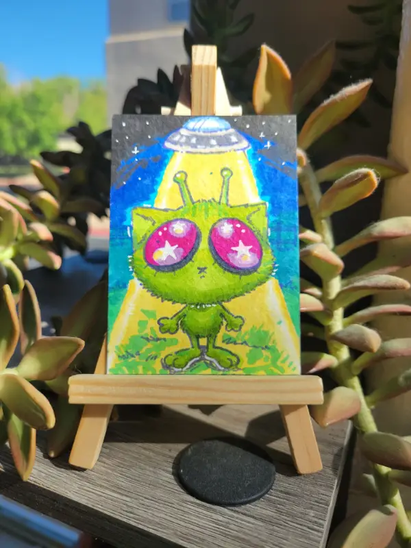 Snot Bubble aceo art card