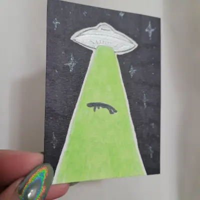 Abducted aceo art card thumbnail 2