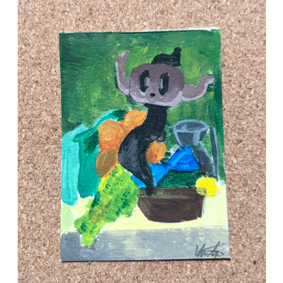 Phantump still life aceo art card thumbnail 1