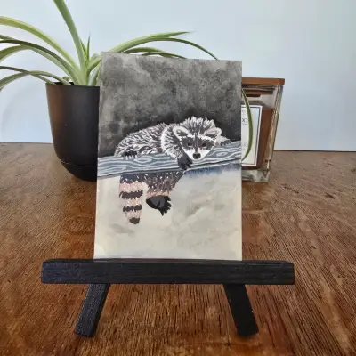Just Chillen aceo art card thumbnail 1