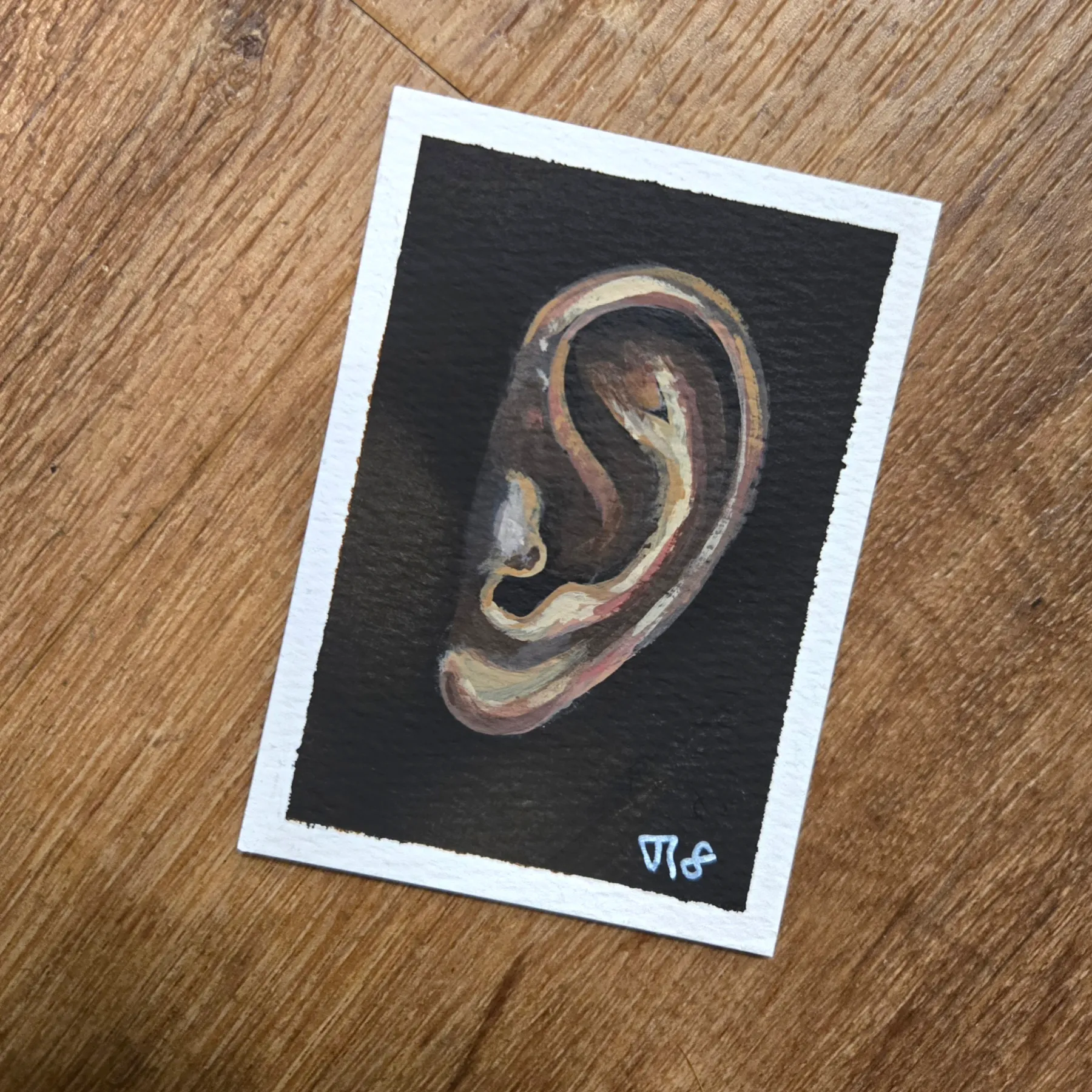 Ear aceo art card