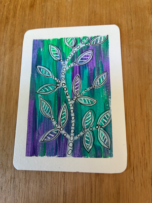 Vanishing Vine aceo art card thumbnail 2