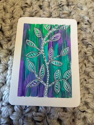 Vanishing Vine aceo art card thumbnail 1