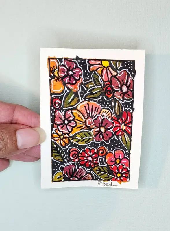 Bloom aceo art card