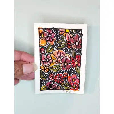 Bloom aceo art card thumbnail 1