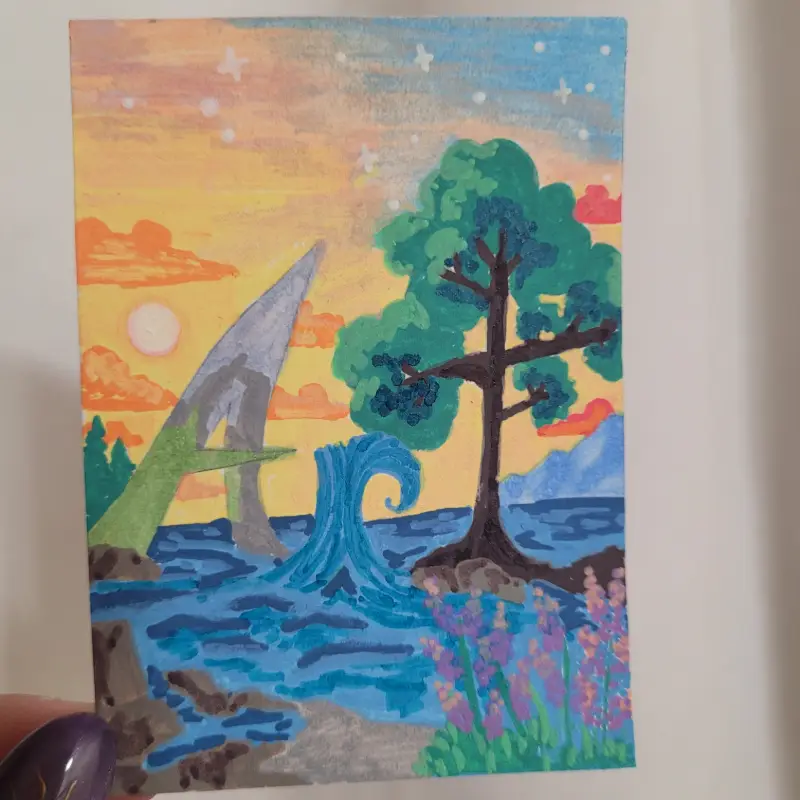 Finding Art Everywhere aceo art card