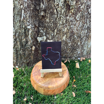 Texas Our Texas aceo art card thumbnail 1