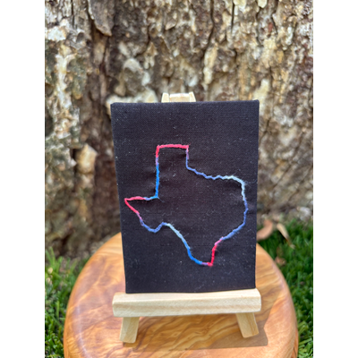 Texas Our Texas aceo art card thumbnail 2