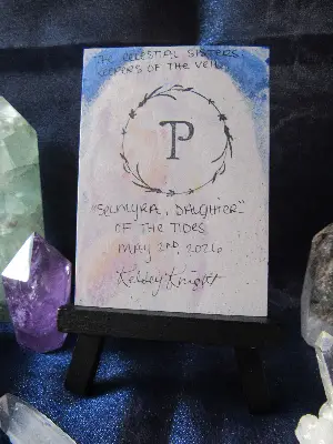 Selmyra, Daughter of the Tides - The Celestial Sisters Series aceo art card thumbnail 4