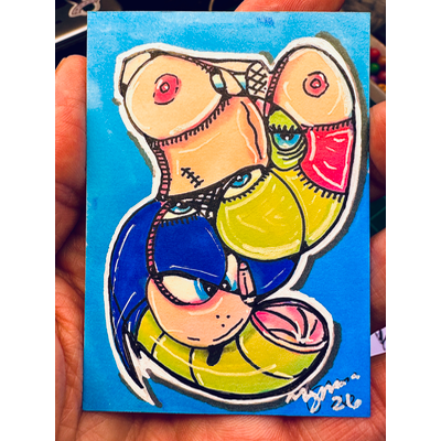 Sonic Boom aceo art card thumbnail 1