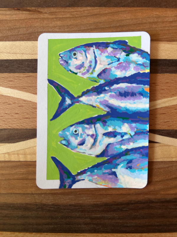 Fish aceo art card