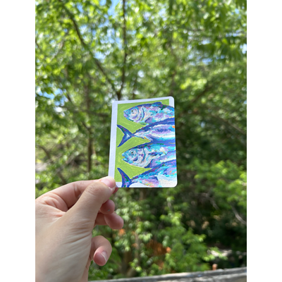 Fish aceo art card thumbnail 2
