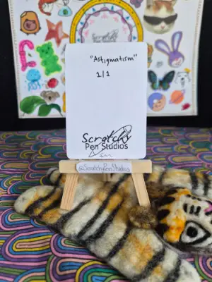 "Astigmatism" Abstract aceo art card thumbnail 2