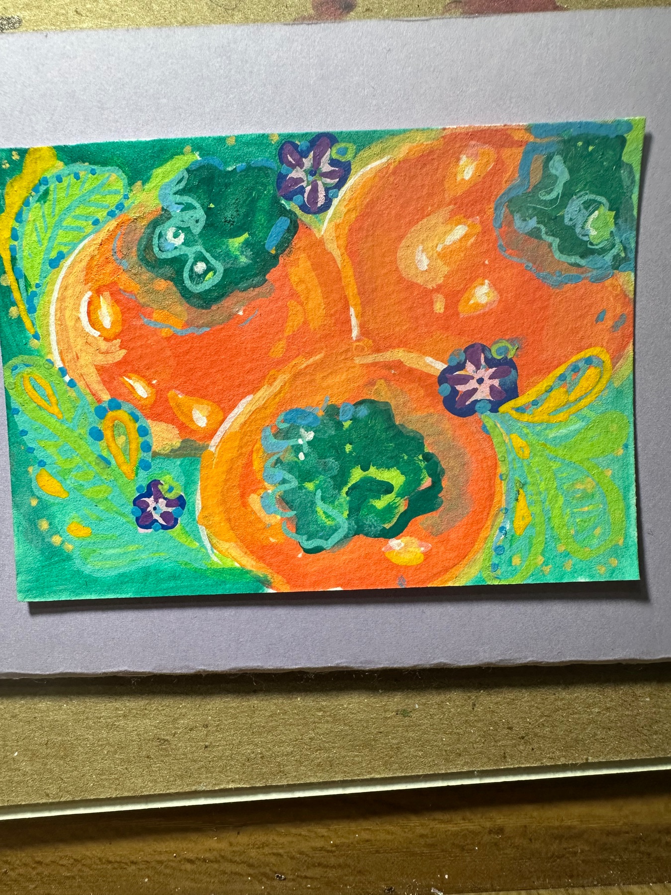 Persimmons aceo art card