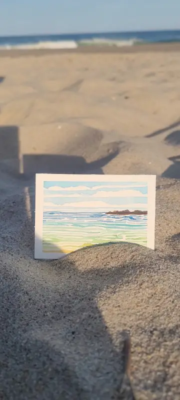 Seascape Series 2/2 aceo art card