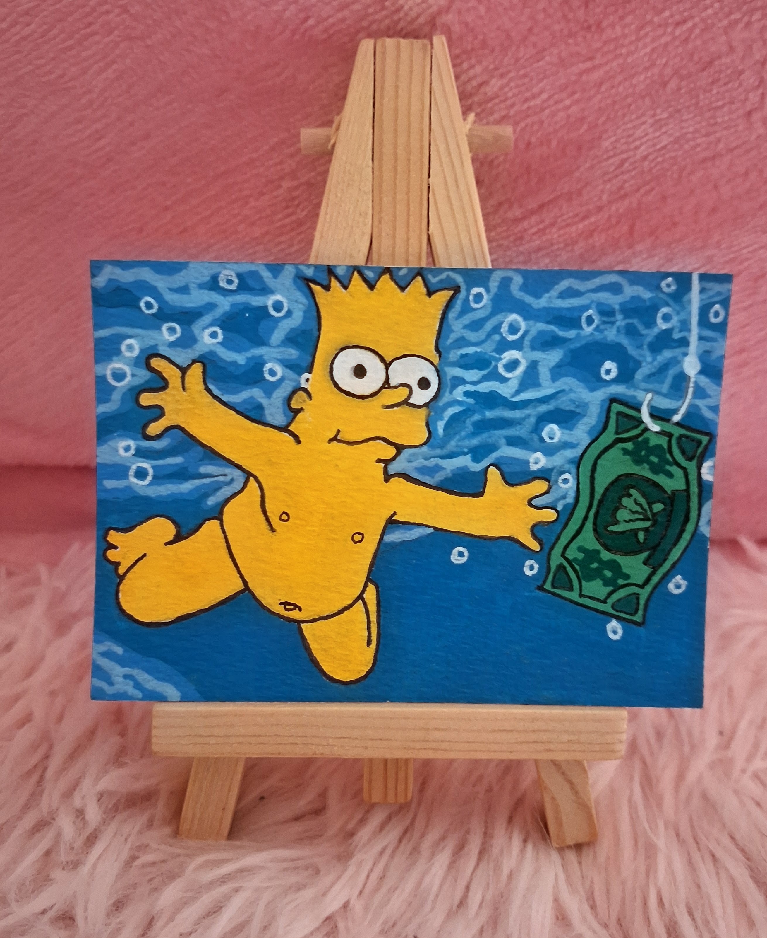 NIRVANA feat Bart aceo art card