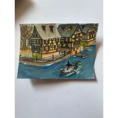 Portals No. 2 aceo art card thumbnail 2