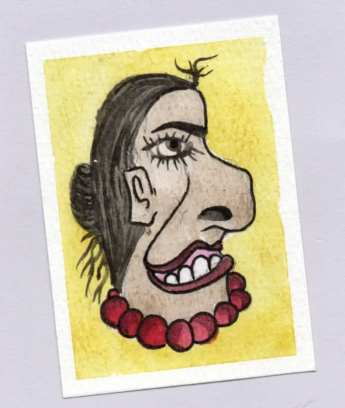EDNA aceo art card