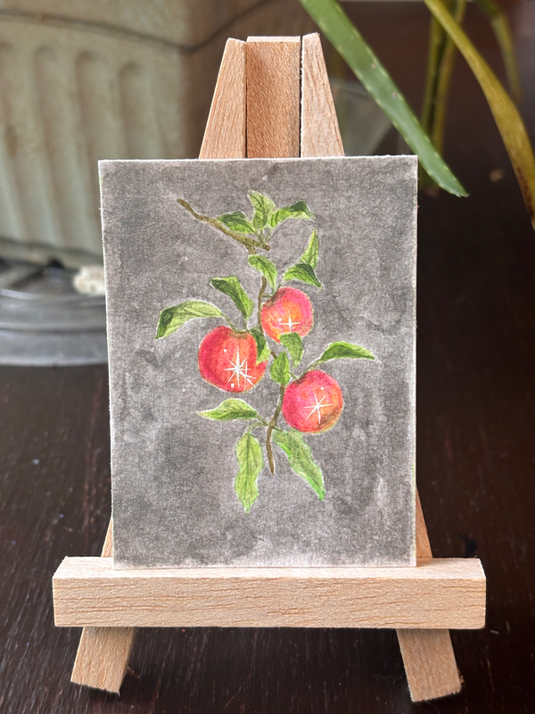 Enchanted fruit aceo art card