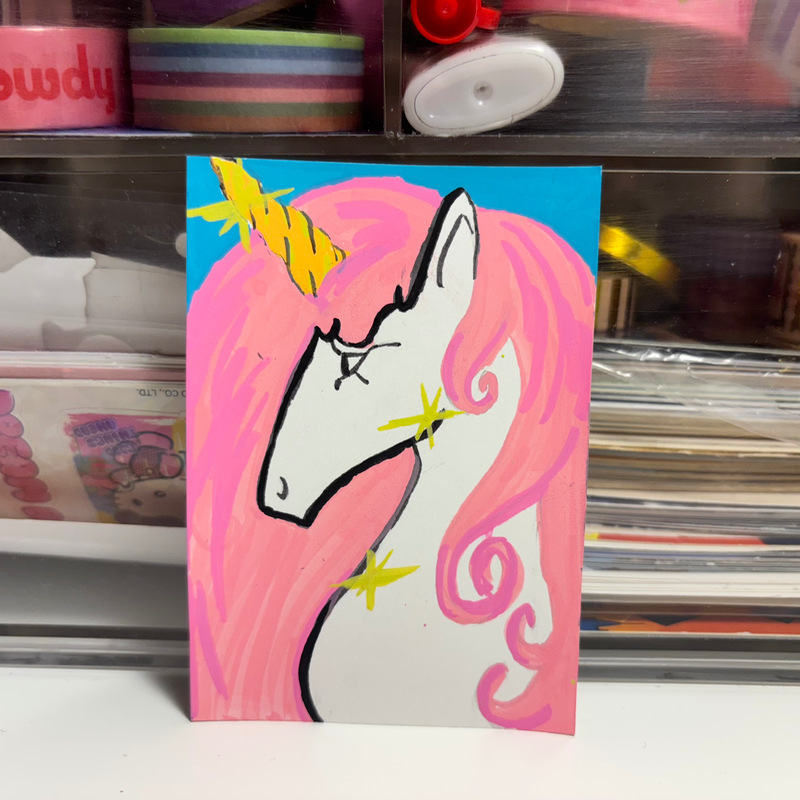 Unicorn Magic - Series Unicorn 5/6 aceo art card