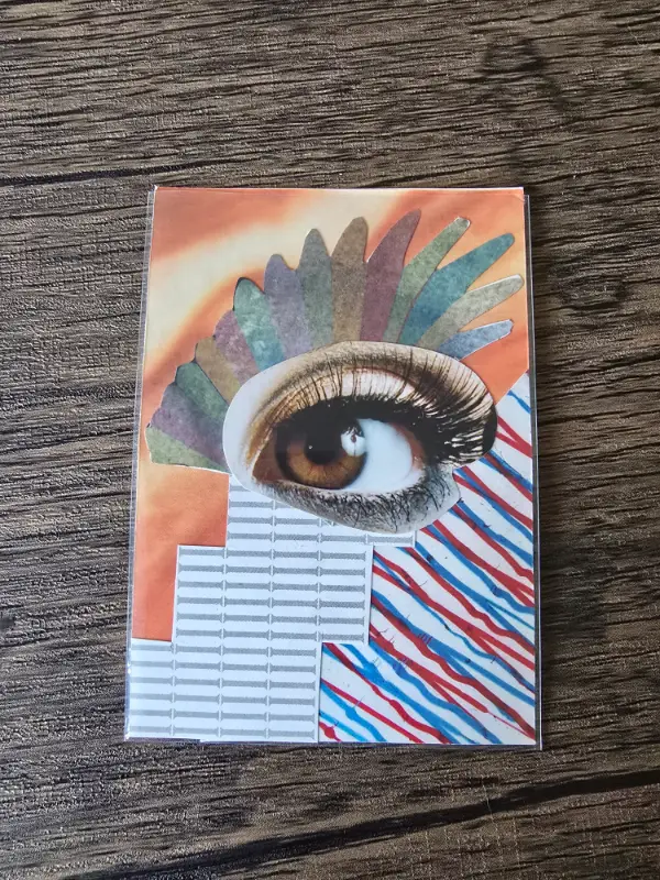 The flying eye aceo art card