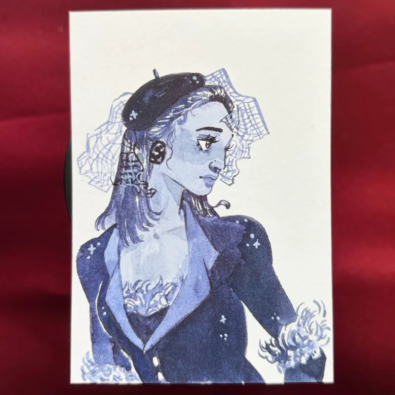 A Professional Woman aceo art card