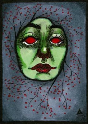 Crown of Dreams | Seeing Red Collection aceo art card thumbnail 2