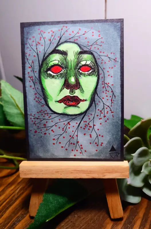Crown of Dreams | Seeing Red Collection aceo art card