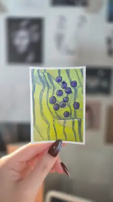 Blueberry Series - Piece 2 aceo art card thumbnail 1