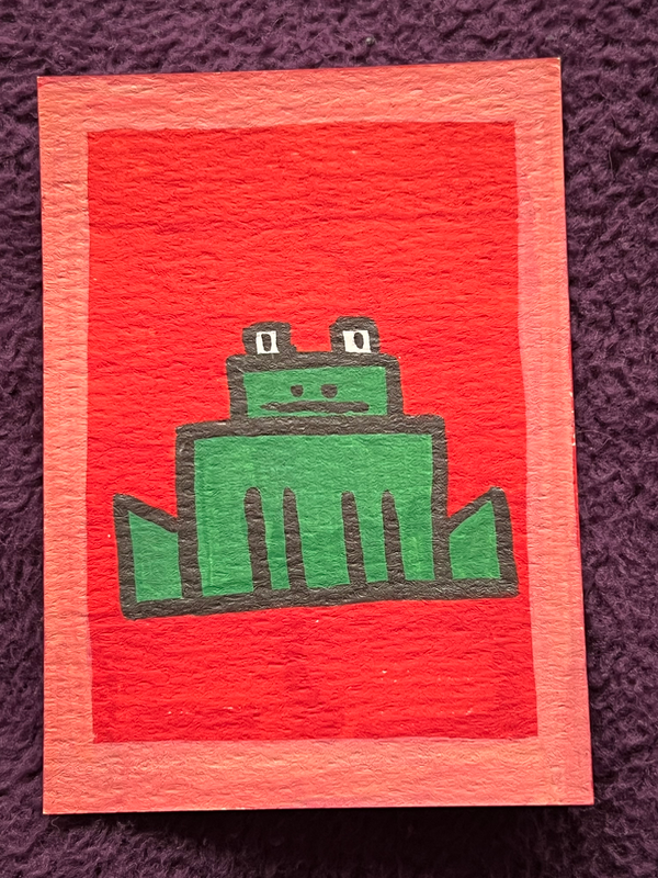 FROG. aceo art card