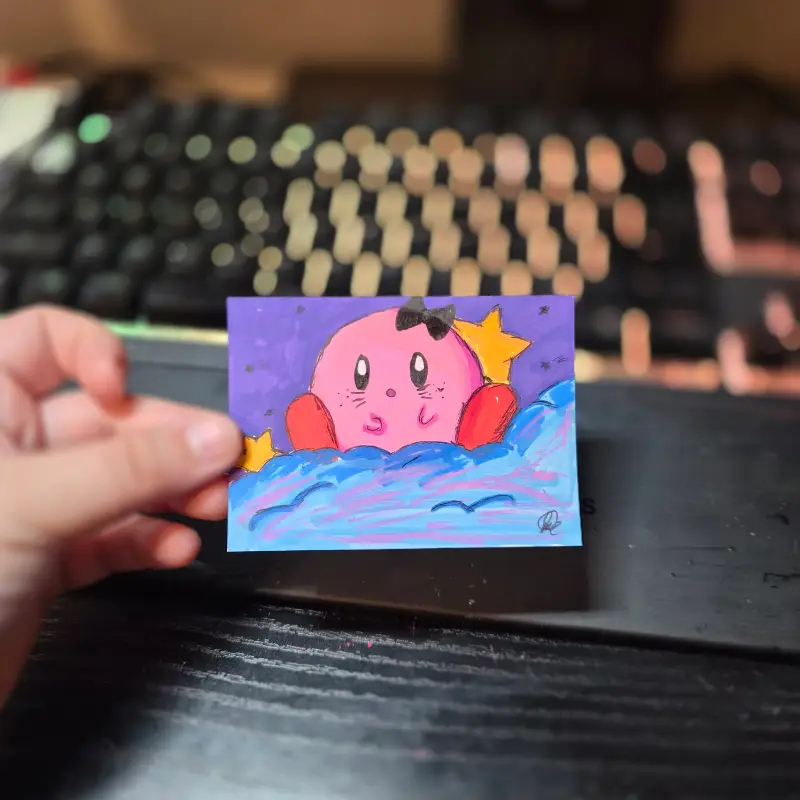 A Familar Creature aceo art card