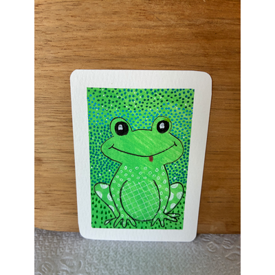 Happy Hopper aceo art card thumbnail 2