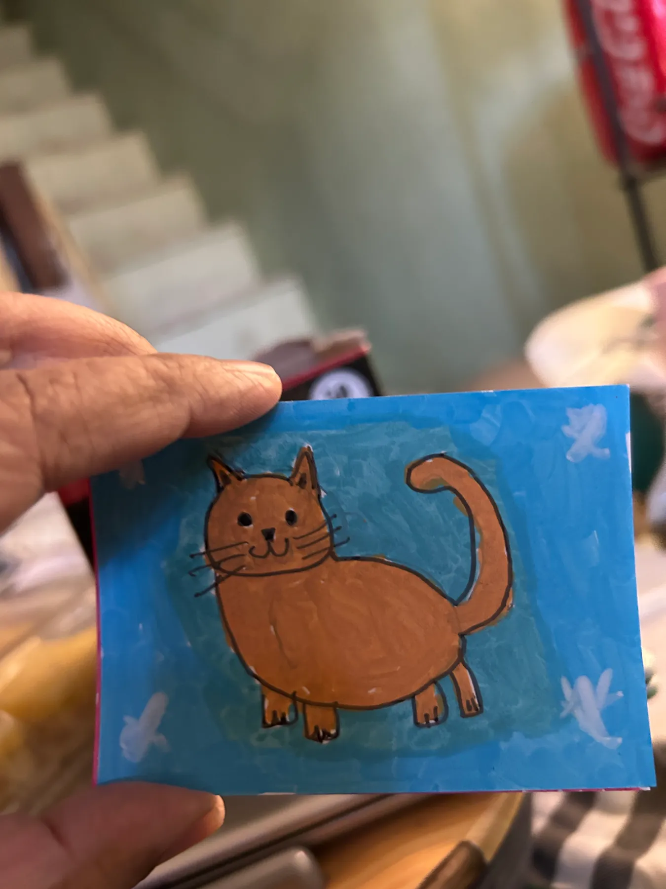 Orange Kitty aceo art card