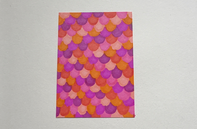Fish Scales aceo art card thumbnail 1