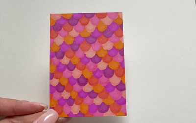 Fish Scales aceo art card thumbnail 2