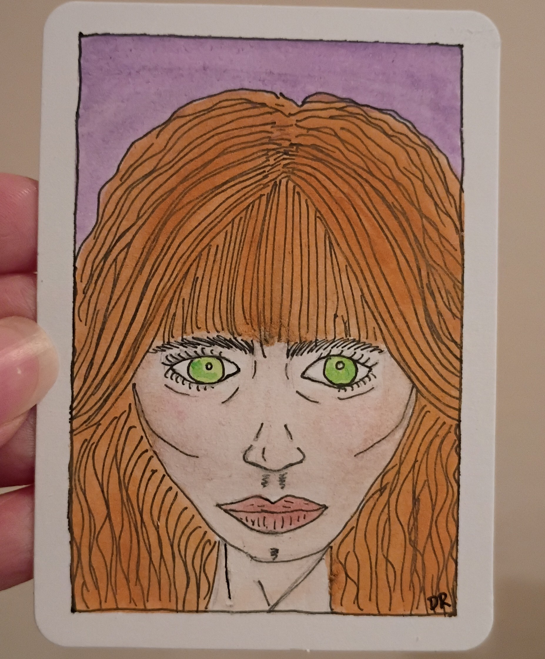 Living Dead Girl aceo art card