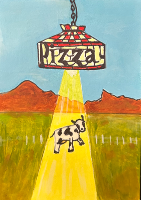 Beef Acquired aceo art card thumbnail 2